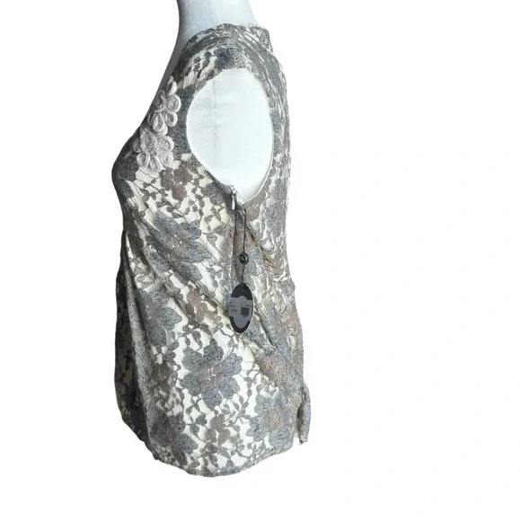 Eva Franco babydoll sexy lacey top Y2k vampire Diaries women’s size medium NEW - Picture 14 of 16